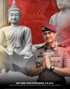 Kasat Narkoba Polres Tanjung Perak Sampaikan Ucapan Selamat Hari Raya Waisak, Ajak Jaga Toleransi dan Persatuan