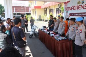 Polres Pasuruan Ungkap Tiga Kasus Menonjol, Pelaku Jambret Maut hingga Penembakan Airsoft Gun Berhasil Ditangkap