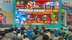 Polresta Sidoarjo Gelar Cek Kesehatan Gratis Anggota Sambut Hari Bhayangkara ke-80