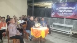 Aman dan Penuh Kekeluargaan, Cara Polsek Tarokan Jaga Kamtibmas Lewat Nobar Piala Dunia Seru