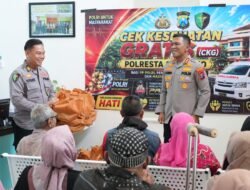Hari Bhayangkara Ke-80, Polresta Sidoarjo Berikan Layanan Kesehatan Gratis dan Baksos Bagi Difabel 