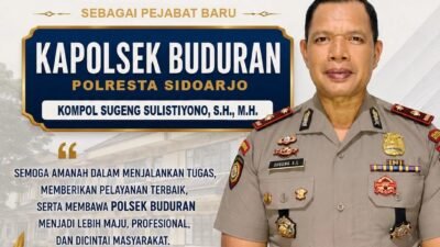 Selamat dan Sukses Kepada Kompol Sugeng Sulistiyono Atas Jabatan Baru Sebagai Kapolsek Buduran 