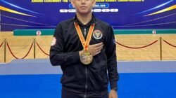 Membanggakan! Anak Bhabinkamtibmas Berdiri di Podium Tertinggi Kejuaraan Karate Asia Tenggara