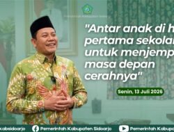 Hari Pertama Sekolah, Bupati Subandi Apresiasi Dedikasi Guru dan Peran Orang Tua Dampingi Anak