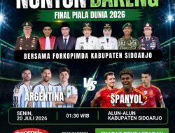 Pemkab Sidoarjo Ajak Warga Nonton Bareng Final Piala Dunia, Berhadiah Umroh