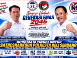 LPA Deli Serdang Apresiasi Satresnarkoba Polresta Deli Serdang – Ungkap Kasus Narkoba Besar, Selamatkan 250 Ribu Jiwa