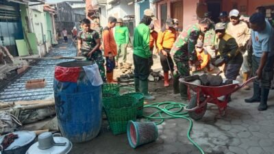 Dukung Aktivitas Ekonomi Warga,Pengecoran Sasaran Perbaikan Saluran Air TMMD Sengkuyung Tahap III TA. 2026 Terus Dikebut