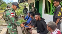 Yankes Keliling Satgas Yonif 123/Rajawali Perkuat Kepercayaan Masyarakat dan Dukung Pemerataan Layanan Kesehatan di Papua Selatan