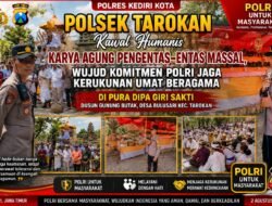 Polsek Tarokan Kawal Humanis Karya Agung Pengentas-Entas Massal, Wujud Komitmen Polri Jaga Kerukunan Umat Beragama