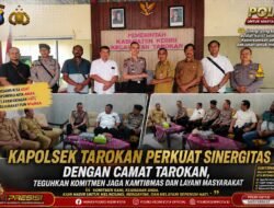 Kapolsek Tarokan Perkuat Sinergitas dengan Camat Tarokan, Teguhkan Komitmen Jaga Kamtibmas dan Layani Masyarakat