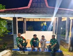 Koramil Giritontro Jaga Keamanan Wilayah Tetap Kondusif