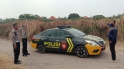 Cegah Karhutla, Polsek Buduran Pantau Lahan Kosong dan Imbau Warga Waspada