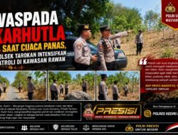 Waspada Karhutla Saat Cuaca Panas, Polsek Tarokan Intensifkan Patroli di Kawasan Rawan