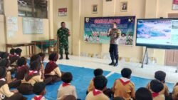 Cegah Bullying di Sekolah, Babinsa dan Bhabinkamtibmas Bekali 75 Siswa SDN Ngarum 1