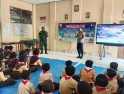 Cegah Bullying di Sekolah, Babinsa dan Bhabinkamtibmas Bekali 75 Siswa SDN Ngarum 1
