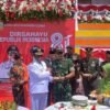 Semarak HUT RI Ke-81 Di Batas Ujung Timur, Satgas Swasembada Yonif 643/Wns Koops TNI Habema Terlibat Upacara Dan Gelar Layanan Kesehatan Gratis
