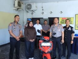 Polsek Cerme Ungkap Kasus Curanmor di Parkiran Minimarket, Korban Senang Motornya Kembali