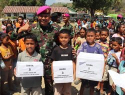 Pulihkan Senyum Anak Negeri, Satgas Gulbencal TNI AL Berikan Trauma Healing di Manggarai NTT