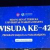 Resmi : Waskita Dharma Gelar Wisuda Ke-42, Luluskan Sarjana & Magister Administrasi Publik