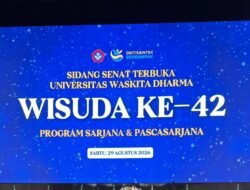 Resmi : Waskita Dharma Gelar Wisuda Ke-42, Luluskan Sarjana & Magister Administrasi Publik