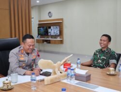 Perkuat Sinergitas TNI-Polri, Danyonif TP 449/SH Kunjungi Polres Sukoharjo