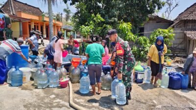 Empat Hari “Berpuasa” Air, Warga Bogor Bojong Akhirnya Bernapas Lega Berkat Bantuan Kodim Boyolali