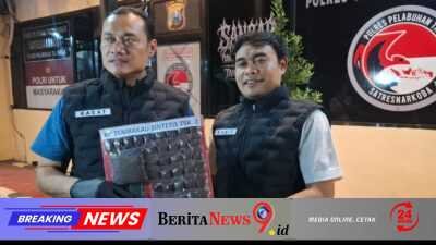 Polres Pelabuhan Tanjung Perak Ungkap Peredaran Narkotika,Sita 148,7 gram Tembakau Sintetis