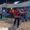 Polsek Krian Gerak Cepat Tangani Kebakaran Gudang Rongsokan di Barengkrajan