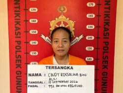 Diduga Gelapkan Kendaraan, Ibu Rumah Tangga Asal Bangkalan Madura “Gol”di Jeruji Besi Polsek Gunung Anyar 