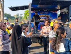 Tidak Hanya Pengamanan, Polresta Sidoarjo Hadirkan Layanan Publik di CFD