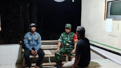 Demi Terciptanya Keamanan Dan Kenyamanan Malam Hari, Ini Peran Babinsa Di wilayah