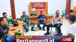 Patroli Malam Personel Koramil Dan Linmas Ciptakan Rasa Aman, Warga Sambut Antusias