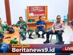 Patroli Malam Personel Koramil Dan Linmas Ciptakan Rasa Aman, Warga Sambut Antusias