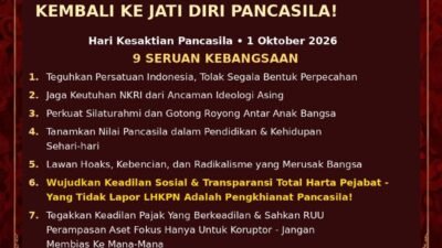 Hari kesaktian pancasila 2026 LPKAN Indonesia dorong penguatan Demokrasi hukum dan integritas