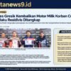 Kapolres Gresik Kembalikan Motor Milik Korban Curian, Dua Pelaku Diberi Tindakan Tegas Terukur