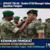 57 Prajurit Kodim Wonogiri Naik Pangkat 1 Oktober 2026, Dandim: Ini Amanah
