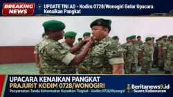 57 Prajurit Kodim Wonogiri Naik Pangkat 1 Oktober 2026, Dandim: Ini Amanah