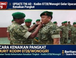 57 Prajurit Kodim Wonogiri Naik Pangkat 1 Oktober 2026, Dandim: Ini Amanah