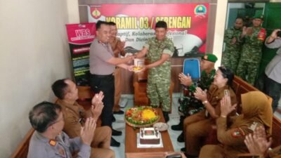 Sinergi Untuk Negeri, Kapolsek & Camat Serengan Beri Ucapan HUT TNI ke-81 ke Koramil 03/Serengan.