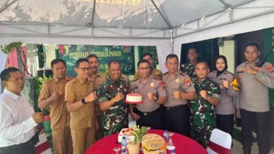 Kunjungan Forkompimcam Rungkut dan Gunung Anyar Dalam Rangka HUT TNI KE 81 di Koramil 0830-11/Rungkut 