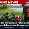 Telaga Mojorejo Makin Asri, Babinsa Bersama Komunitas Dan Pelajar Gelar Aksi Penghijauan