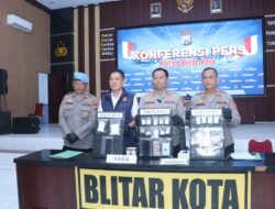 Wujudkan ‘Zero Narkoba’, Polres Blitar Kota Ungkap Sejumlah Kasus Narkotika dan Amankan Tersangka Pengedar