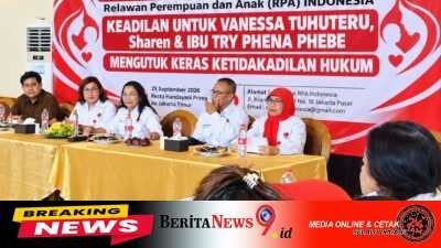 RPA INDONESIA TETAP KAWAL KRIMINALISASI VANESSA TUHUTERU, DESAK KOMISI III DAN PENGAWASAN TERBUKA DI MABES POLRI