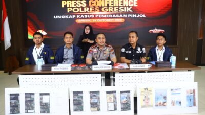 Quick Wins Kapolri, Polres Gresik Gerak Cepat Tangkap DC Pinjol Ancam Warga, Uang Korban Langsung Dikembalikan