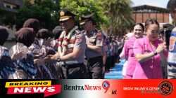 Farewell Parade Pisah Sambut Kapolresta Sidoarjo