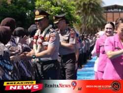 Farewell Parade Pisah Sambut Kapolresta Sidoarjo