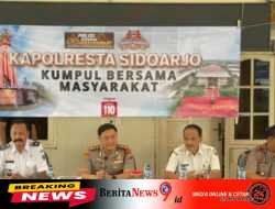 Kapolresta Sidoarjo Diskusi Bareng Warga Rangkah Kidul, Ajak Komitmen Jaga Kamtibmas
