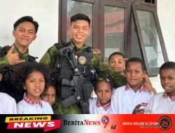 Pos Aroba Satgas Yonif 147/KGJ Gelar Giat Goes to School di SD YPPK Santo Andreas Distrik Aroba